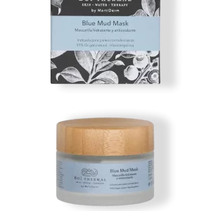 Blue Mud Mask 50 ml Boí Thermal by Marti Derm, Es una mascarilla Remineralizante que mejora la elasticidad cutánea y aporta luminosidad a la piel, para una sensación de hidratación intensa.